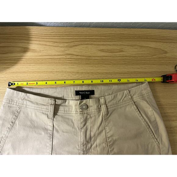 White House Black Market Pants Tan Skinny Leg Cut Cargo Pants Size 6 - Picture 6 of 16